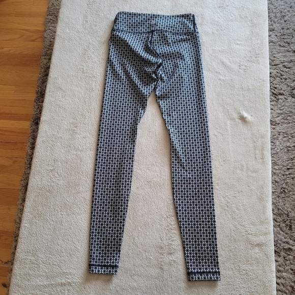 Lululemon Wunder Under Pant Full-On Luon Tri Geo Silver Spoon Black size 2 - Picture 5 of 12